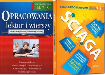 Opracowania lektur i wierszy + Ściąga 7-8