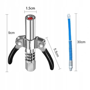 САМОКЛОКИРУЮЩИЙСЯ НАКОНЕЧНИК ДЛЯ СМАЗОЧНОГО НАКОНЕЧНИКА ДЛЯ ШЛАНГА KALAMITEK 12000 PSI + ШЛАНГА 30 СМ