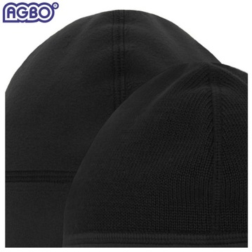 ЗИМНЯЯ ШАПКА МИЛИТАРИ WP WZ.420Z-MON МЕРИНОСОВАЯ шерсть Двусторонняя Черная 58-59