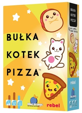 Bułka Kotek Pizza RODZINNA gra karciana dla DZIECI Rebel