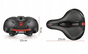 WYGODNE SIODEŁKO ROWEROWE MIĘKKIE DUŻE SZEROKIE MIEJSKIE SIODŁO NA ROWER