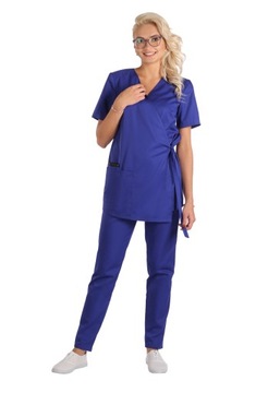 Fartuch kosmetyczny komplet kimono +rurki 3XL/4XL