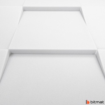 Akustyczny panel BITMAT popielaty 50x50cm gr. 5cm atesty czysty dźwięk klin