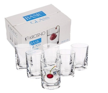 Kieliszki komplet do likieru nalewek wódki Krosno Shot 30 ml 6 sztuk