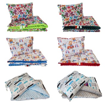 Комплект Minky для детского сада Постельное белье 80х220 Сумка, одеяло, подушка