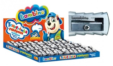 Bambino temperówka pojedyncza metalowa 24 sztuk