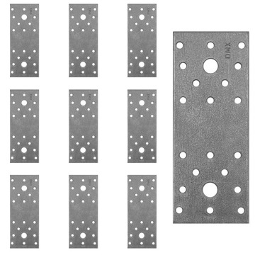 LP2 ŁĄCZNIK PŁASKI CIESIELSKI PŁYTKA 140x55x2,5 PŁASKOWNIK 10szt DOMAX