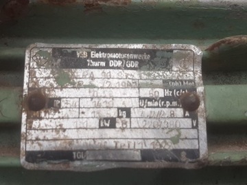 Мотор-редуктор VEM 1,1 кВт 100-125 оборотов