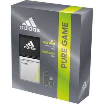 ADIDAS PURE GAME ZESTAW ASL50ml + DEO SPRAY 150ml