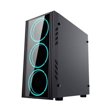 AIGO OBUDOWA KOMPUTEROWA MICRO ATX BLACK TECHNOLOGY SZKŁO HARTOWANE USB 3.0