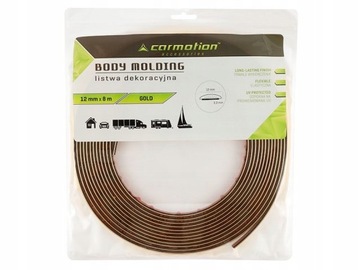 Złota listwa taśma dekoracyjna 12mm x 8m - elegancka i trwała samoprzylepna