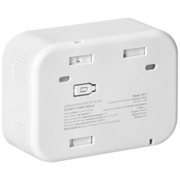 Детектор угарного газа ORNO с ЖК-дисплеем