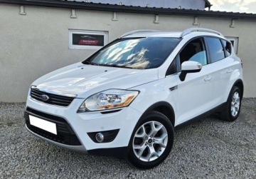 Ford Kuga II SUV 2.0 Duratorq TDCi 140KM 2012 Ford Kuga Sliczna 2.0 TDCi Wyjatkowa BOGATA WERSJA Oryginal ZADBANY White