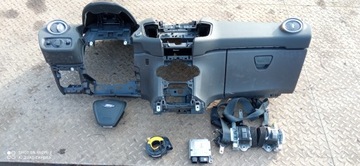 Ford Fiesta MK7 konsola airbag pasy start / stop