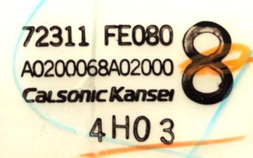 PANEL KLIMATIZACE SUBARU 72311 FE080