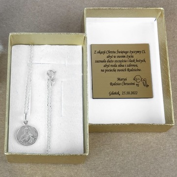 SREBRNY MEDALIK NAJŚWIĘTSZE SERCE JEZUSA PR. 925