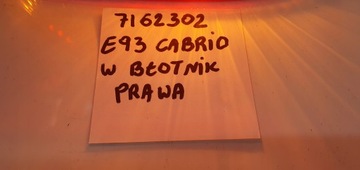 BMW E93 CABRIO SVĚTLO LED W BLATNÍK PRAVÁ ZADNÍ JEHLA OVĚŘENÁ 7162302