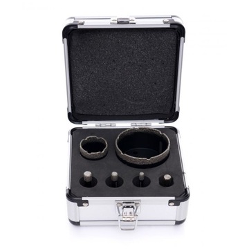 ZESTAW OTWORNIC DIAMENTOWYCH DO GRESU PŁYTEK 6-68MM WIERTŁA DIAMENTOWE