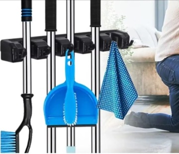 НАСТЕННАЯ ВЕШАЛКА ДЕРЖАТЕЛЬ ИНСТРУМЕНТА ШВАБРА ЛОПАТА КРЕПЛЕНИЕ МЕТЛЫ