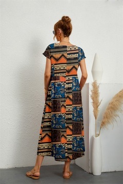 Sukienka na co dzień boho midi rozmiar 2XL/3XL