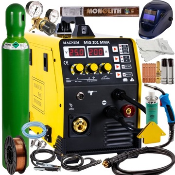 SPAWARKA MIGOMAT MAGNUM 201 200a półautomat spawalniczy 230v zestaw 1
