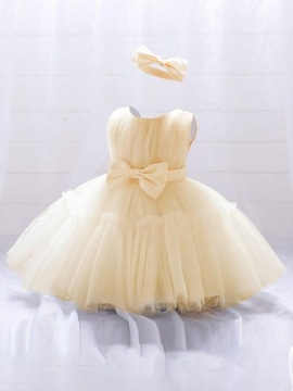 Бальное платье из желтого тюля, ремешок для галстука, повязка на голову SHEIN 120