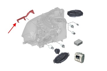 UCHWYT REFLEKTORA LEWY 63117400479 BMW SERIA 3 F30 2011-2018