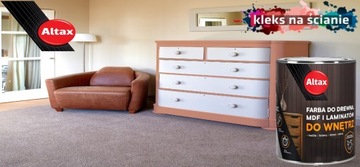 АЛЬТАКС ЭМАЛЬНАЯ КРАСКА ДЛЯ ДЕРЕВА МДФ 0,4л ПОЛУМАТОВАЯ БЕЛАЯ