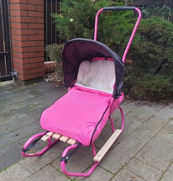 SANKI EVO +PCHACZ +CIEPŁY ŚPIWÓREK+BUDKA +PODNÓŻKI