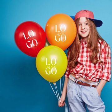 balony z LOGO reklamowym BALONY z WŁASNYM nadrukiem z logiem firmy 300sztuk