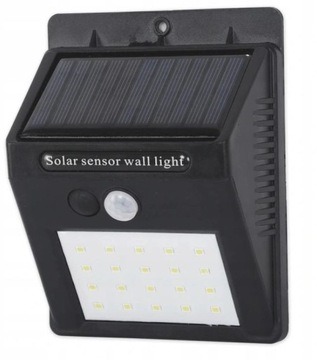 LAMPA LED SOLARNA ogrodowa Z CZUJNIKIEM zewnętrzna