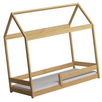 ŁÓŻKO DOMEK NISKIE DZIECIĘCE SKANDYNAWSKIE MATERAC