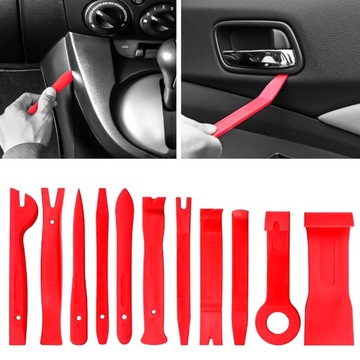 Набор инструментов для разборки и снятия обивки, магнитолы, съемники, 19 шт.