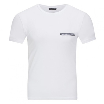 Emporio Armani t-shirt koszulka męska biała crew-neck M