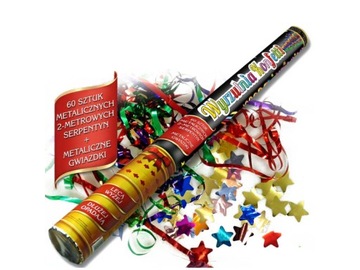 ТРУБИК КОНФЕТТИ БАБОЧКА ЛЕПЕСТКИ МИКС 60см 4 шт.