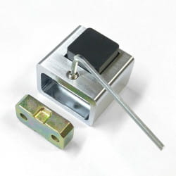 Современный прочный дверной ограничитель, матовый хром.