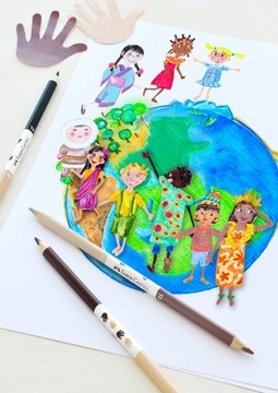 Мелки-карандаши Faber-Castell 24 шт + 3 цвета кожи