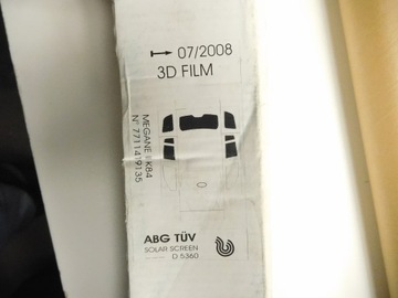 Комплект пленок на окна RENAULT MEGANE II 7711419135