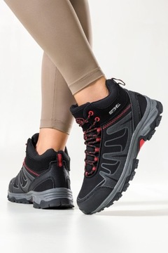 ЖЕНСКИЕ СПОРТИВНЫЕ КРОССОВКИ SOFTSHELL, ВЫСОКАЯ ШНУРОВКА, КОМФОРТНЫЕ, размер 39