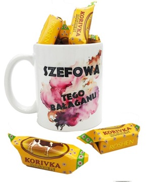 Zestaw SZEF SZEFOWA Prezent Krówki Podziękowanie