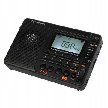 Retekess V-115 Портативное FM/AM/SW радио, динамик