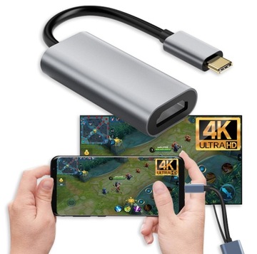 АДАПТЕР АДАПТЕРНЫЙ КАБЕЛЬ USB-C — HDMI FULL HD 4K