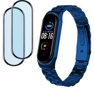Čelenka Metal +2 Sklo pro Xiaomi MI Band 5 Barvy