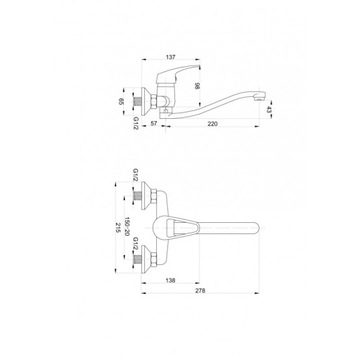 НАСТЕННАЯ РАКОВИНА FATTER ADVANTAGE ХРОМ