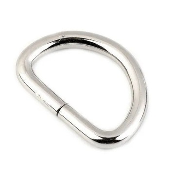 PÓŁKOLE METALOWE Półkółko Do Paska 25mm / 4mm 10szt grube
