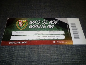 Bilet Śląsk Wrocław - Legia Warszawa - 11.09.2021