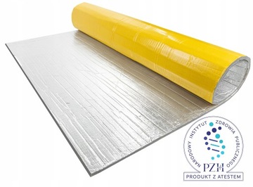 ПЕННЫЙ ЗВУКОВОЙ МАТ АЛЮМИНИЕВЫЙ КЛЕЕВОЙ РУЛОН 20 ММ