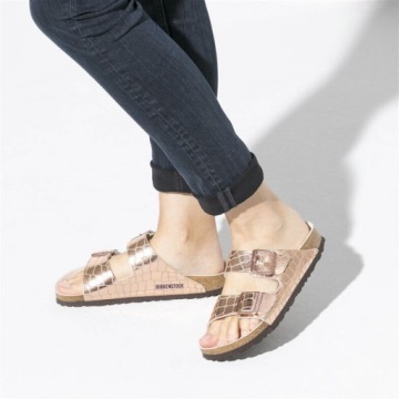 BIRKENSTOCK ARIZONA GATOR GLEAM COPPER 39 ФЛОПС