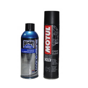Smar do łańcucha BEL-RAY SUPER CLEAN + MOTUL C1