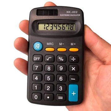 Kalkulator elektroniczny z wyświetlaczem cyfrowym KK-402 12x6,5 cm